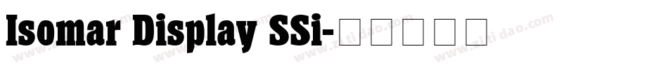 Isomar Display SSi字体转换